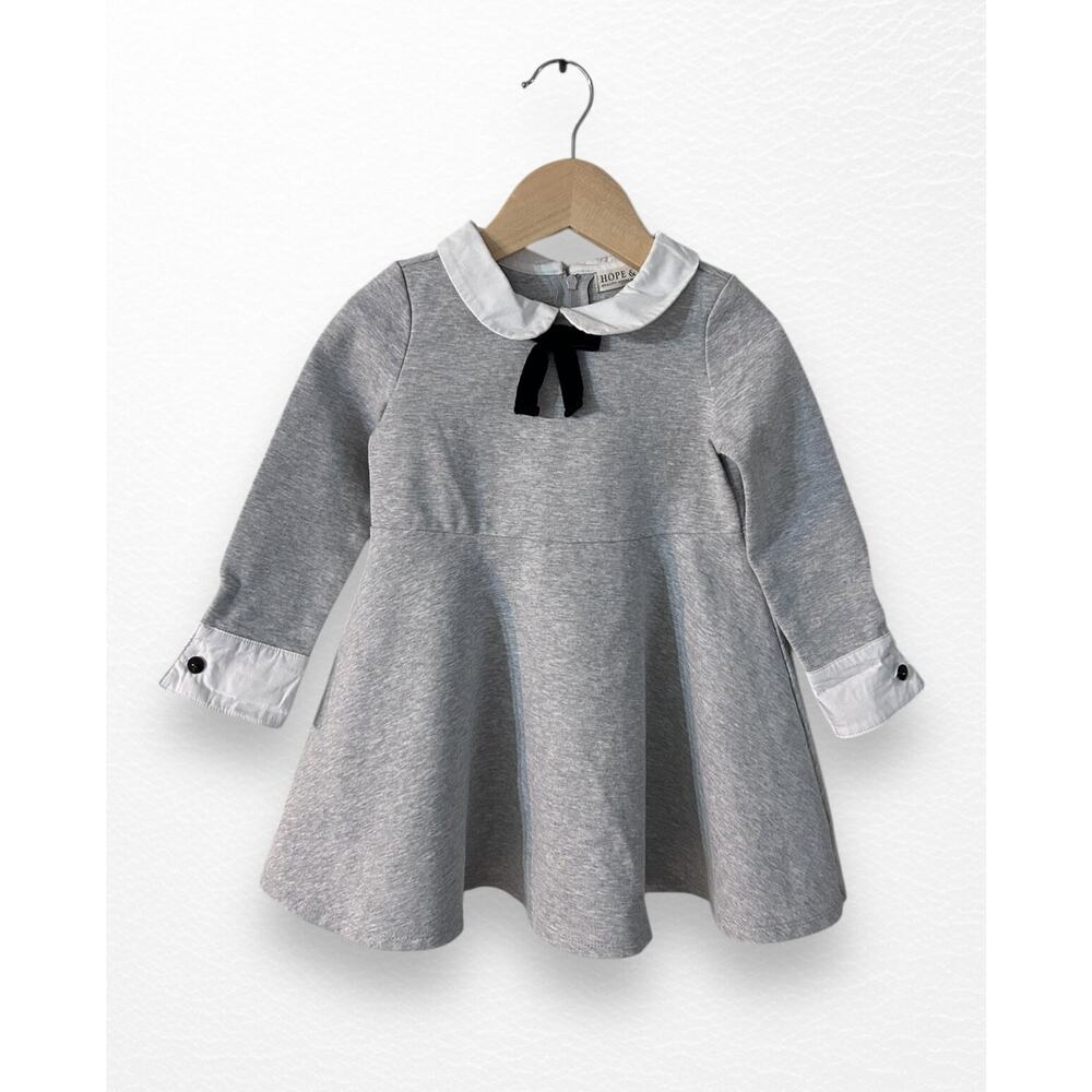 Hope & Henry French Look Ponte Dress, 18-24 Months